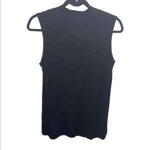 The Limited Black Ribbed Flowy Top